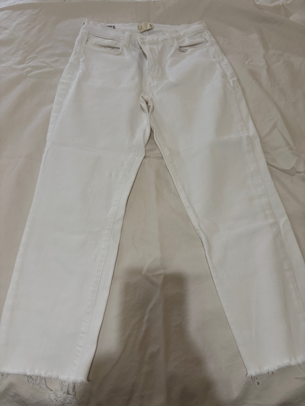 L'AGENCE White Cropped Jeans